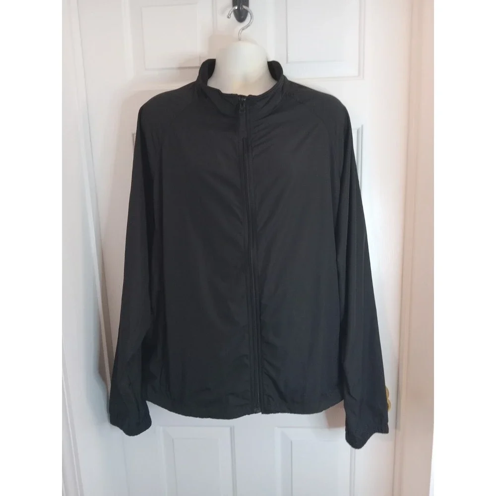 Duluth Trading Co Black Men Windbreaker Jacket  Size 3XL Zippers‎ Light